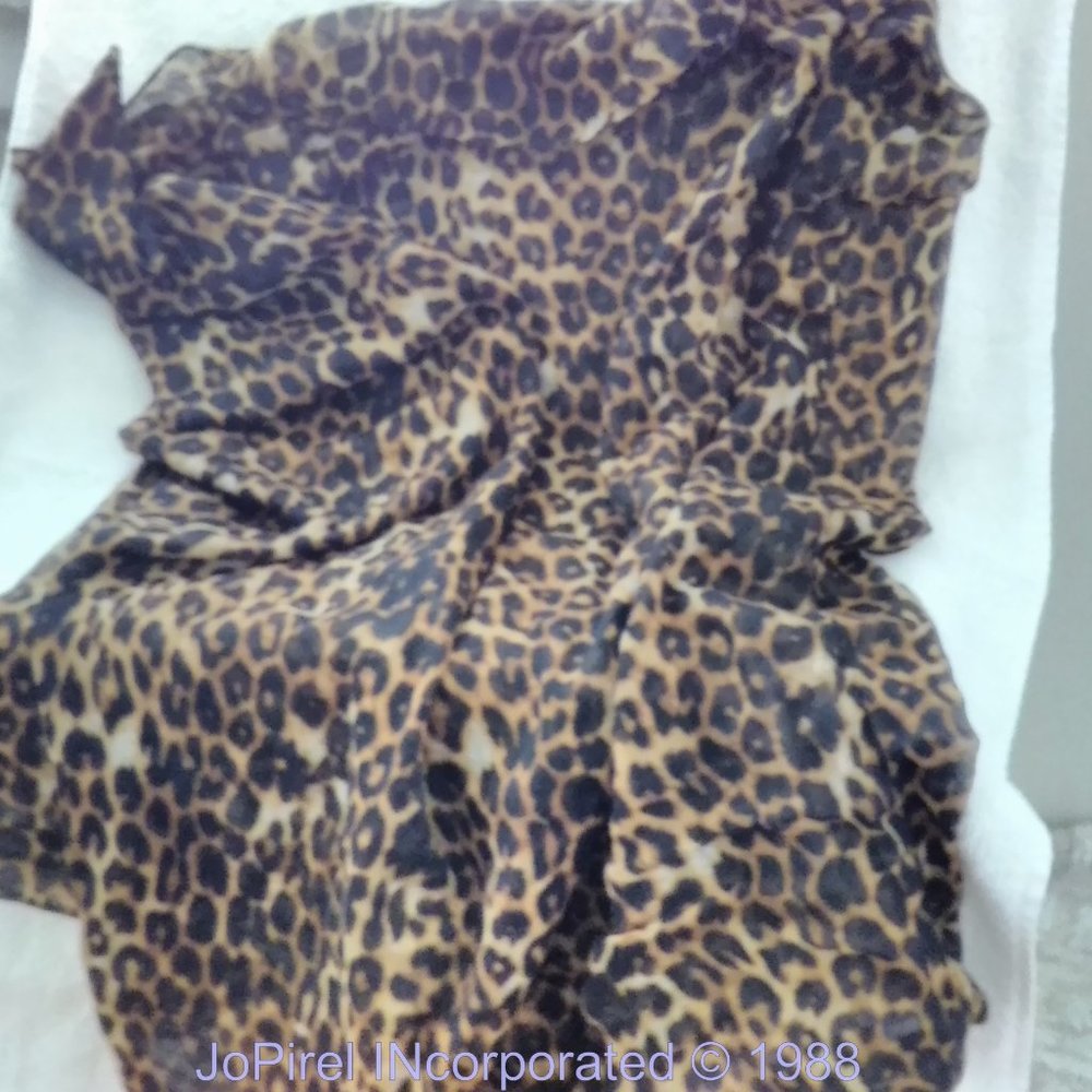 Leopard Print Loop Scarf Shawl - image 3